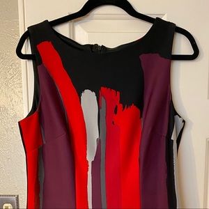 Chetta B mini patterned sleeveless dress. Size 10